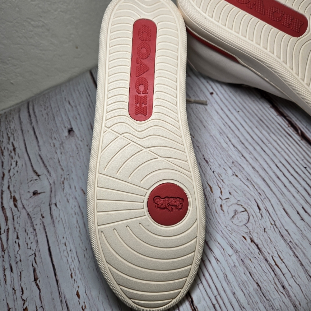 Disney X Coach Clip High Top Sneaker With Cruella Motif US Size 9B (KB) - Picture 11 of 14